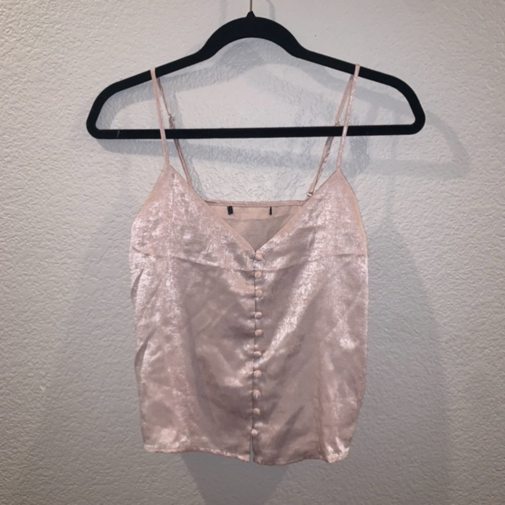 Basically NEW Satin Like, Super Cute Tank Top